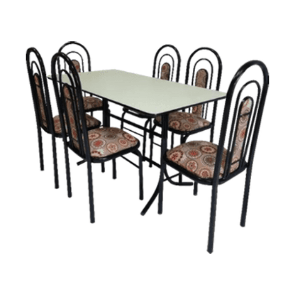 Juego de Metal Plast Comedor 6 Silla CTR Cod 102