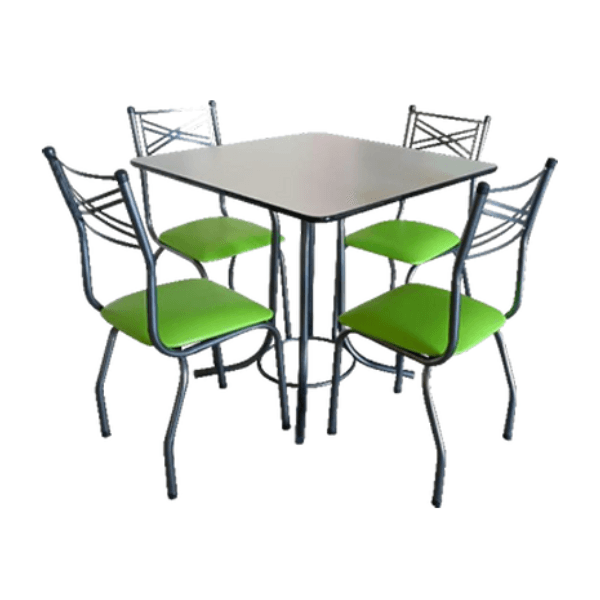 Juego Metal Plast de Comedor Isabella 4 Silla cod 001