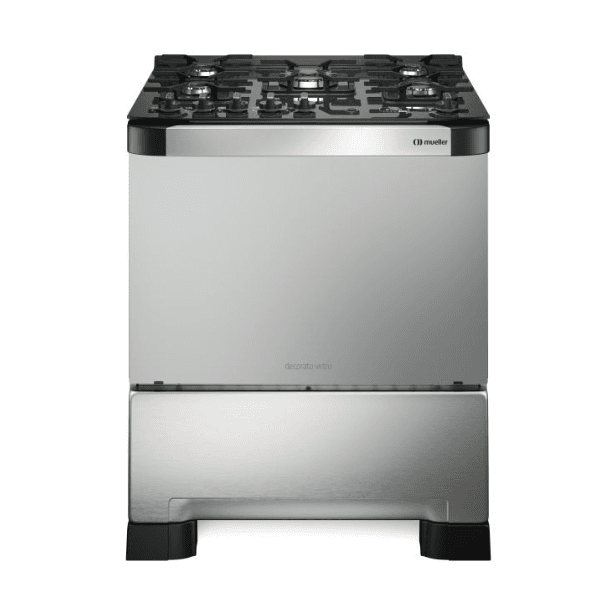 Cocina Mueller Decorato Vetro Gourmet 5H. Inox.