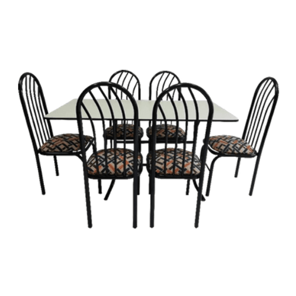 Juego de Metal Plast Comedor 6 Sillas STR Cod 092