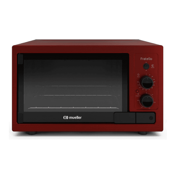 Horno Mueller Eléctrico Fratello 44 Lts. Rojo