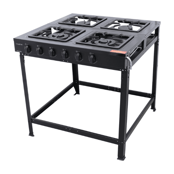 Cocina HAUSTEC Industrial 4H Negro 4HRN