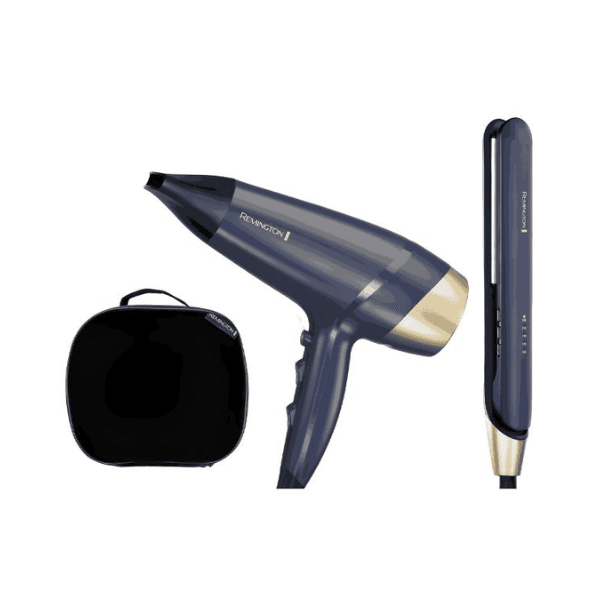 Combo Remington Secador+Planchita SAPPHIRE LUXE S5805GP-220R