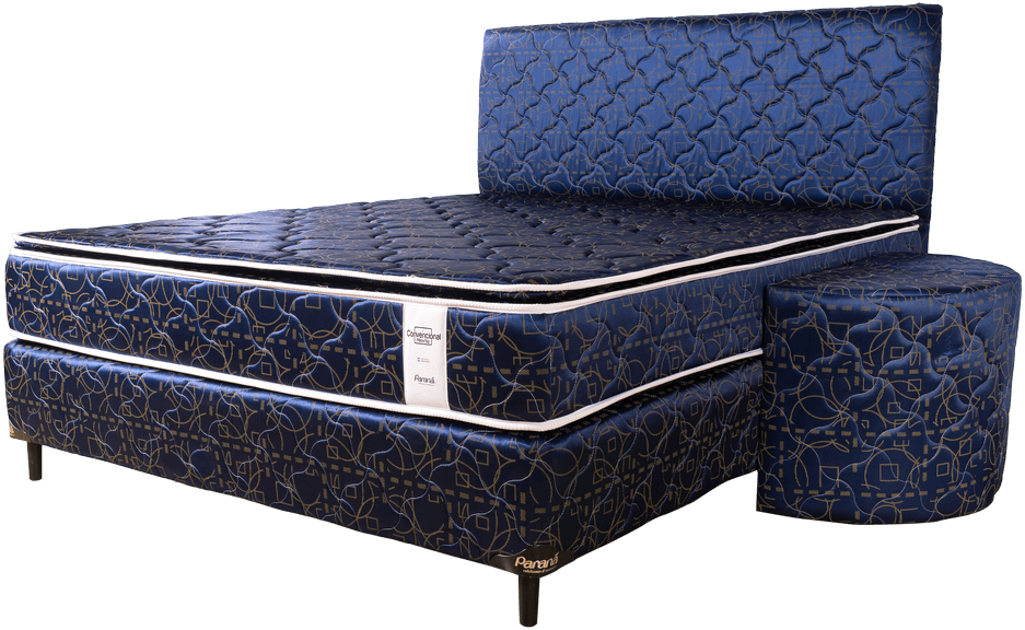 Sommier Paraná Neo-Convencional Pillowtop 1,40 x 1,90 Azul