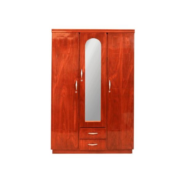 Mueble CBC Muebles Placard 3 Puertas Roma con Espejo CAOBA