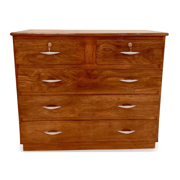 Mueble CBC Muebles Cómoda con cerradura Nogal