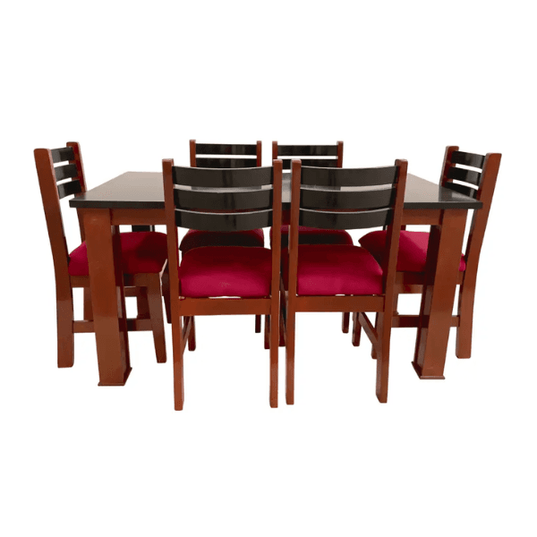 Juego CBC Muebles de Comedor 6 Sillas Milano Caoba