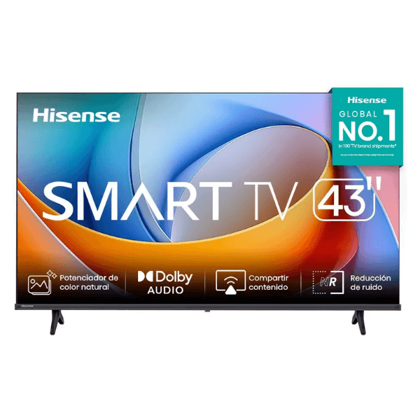 Televisor Hisense de 43" VIDAA,SMART,FHD,BT,2K 43A4NV