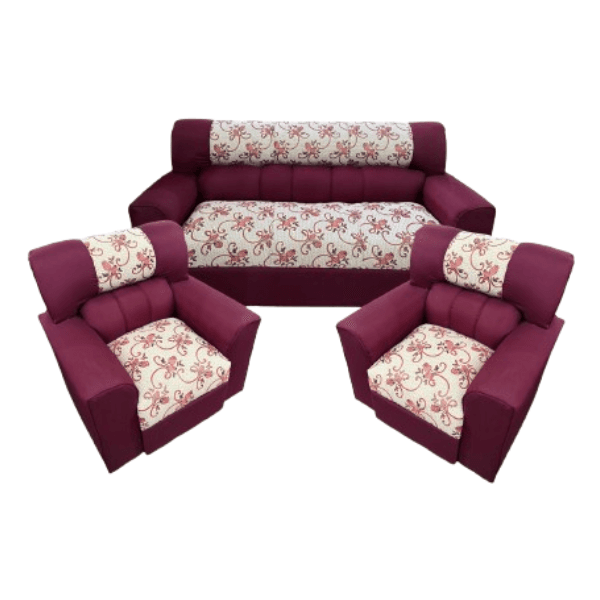 Mueb. Fabricante Muebles Sofá 3,1,1 Tela Dallas Bordó