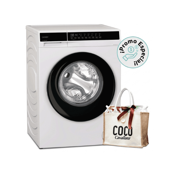 Lavarropas Candy Automática 7 Kgs Carga Frontal EY27SB7-S+Kit de Lavado
