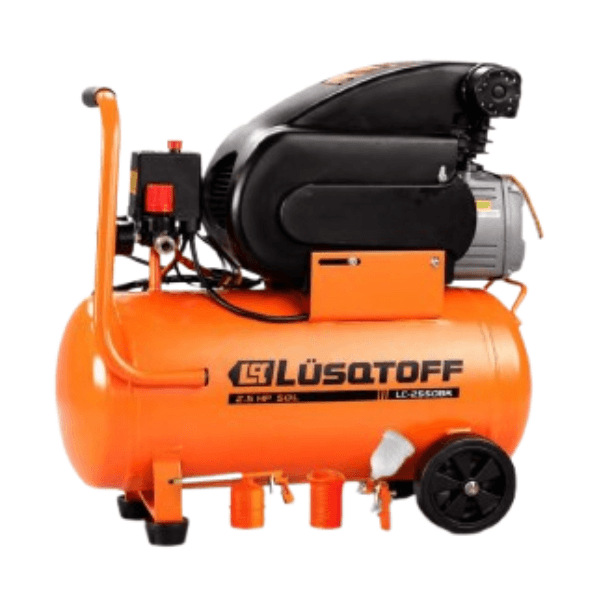 Compresor LUSQTOFF de 50 Lts 2,5 HP Monof. con Kit