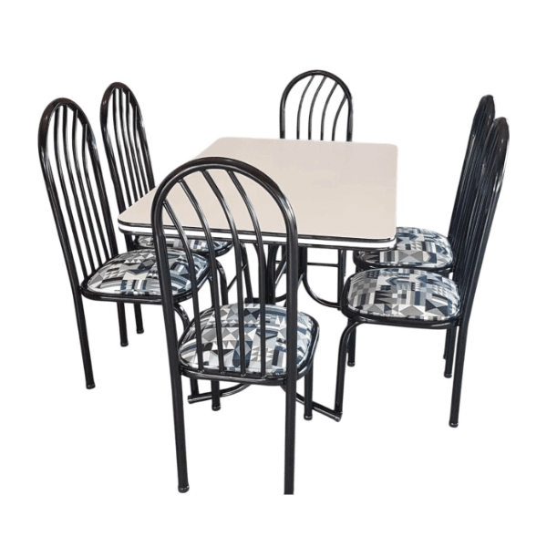 Mueb. Metal Plast Juego de comedor 6 Sillas cod 090