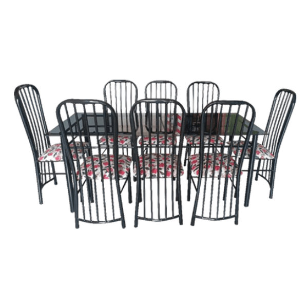 Juego de Metal Plast Comedor 8 Sillas Cod.145