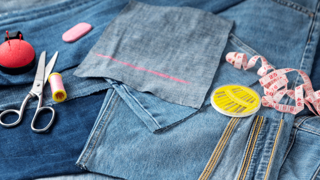 Cómo hacer un delantal con tela de Jeans