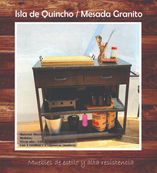 Isla de Quincho con Mesada de Granito Magazine - Electrojet