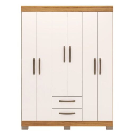 Ropero 6 puertas 2C NT 6015 - Beige-Marrón - Electrojet