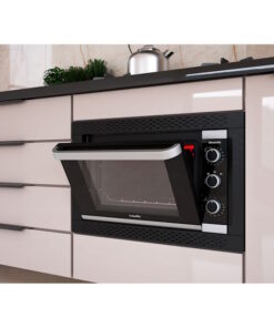 Horno Eléctrico Mueller Decorato Empotrable Negro 44 Lts. - Electrojet