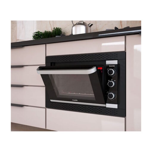 Horno Eléctrico Mueller Decorato Empotrable Negro 44 Lts. - Electrojet