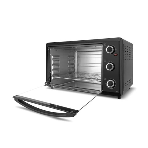 Horno Eléctrico Britania BPFE44 de 44 litros (puerta abierta) - Electrojet