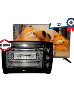 SUPER COMBO JET Televisor de 32 HD smart JE32U20 + Horno TL-4504 45lts c timer - Electrojet