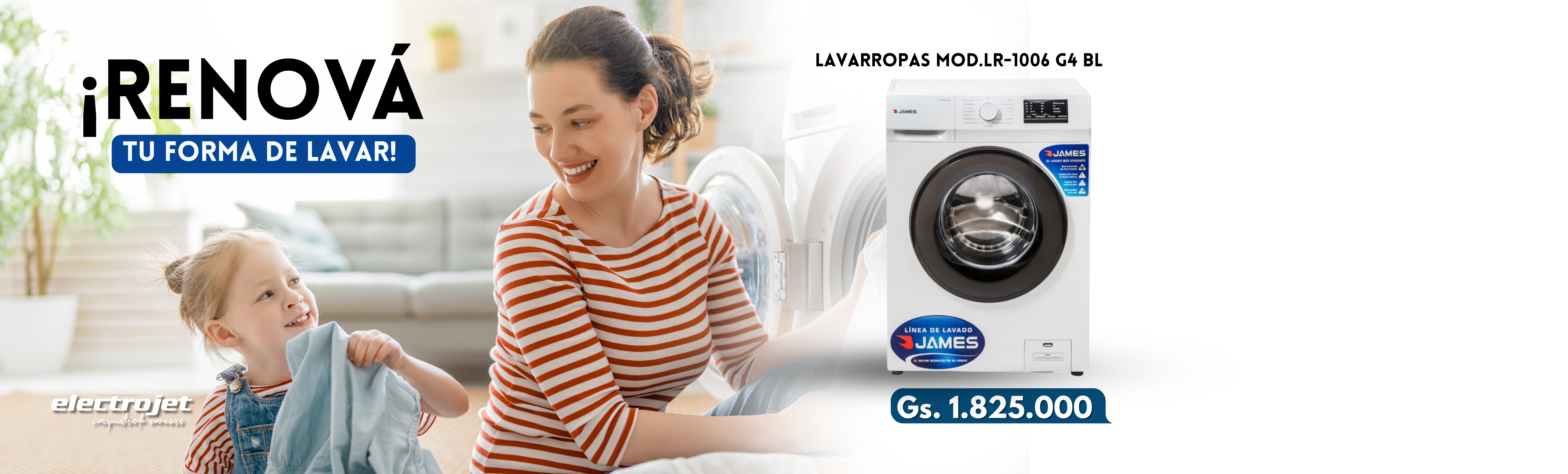 Oferta de la semana Lavarropas MOD.LR 1006 G4 BL - Electrojet