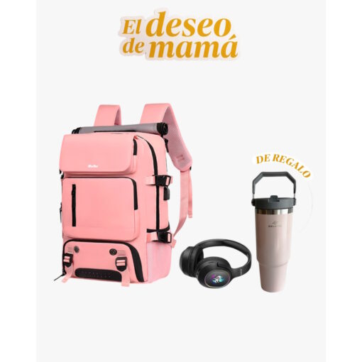 Combo Mochila de Viajes Hikes KVM 720 + Auricular KAB 670 - Electrojet