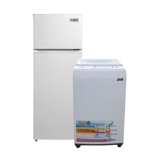 Combo Heladera JAM 300Lts. JAM207 2 puertas FH + Lavarropas JAM Alba de 7 kgs. - Electrojet