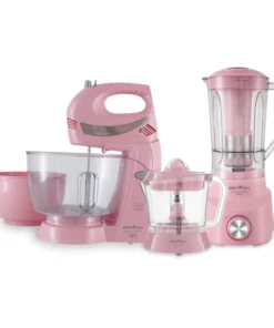 Kit Britania BKT51R Batidora + Licuadora + Exprimidora (rosa) - Electrojet