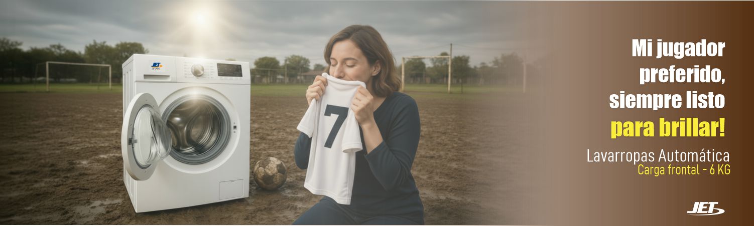 Lavarropas Super Automática Jet JE-LA6K 6 Kgs. carga Frontal - Electrojet