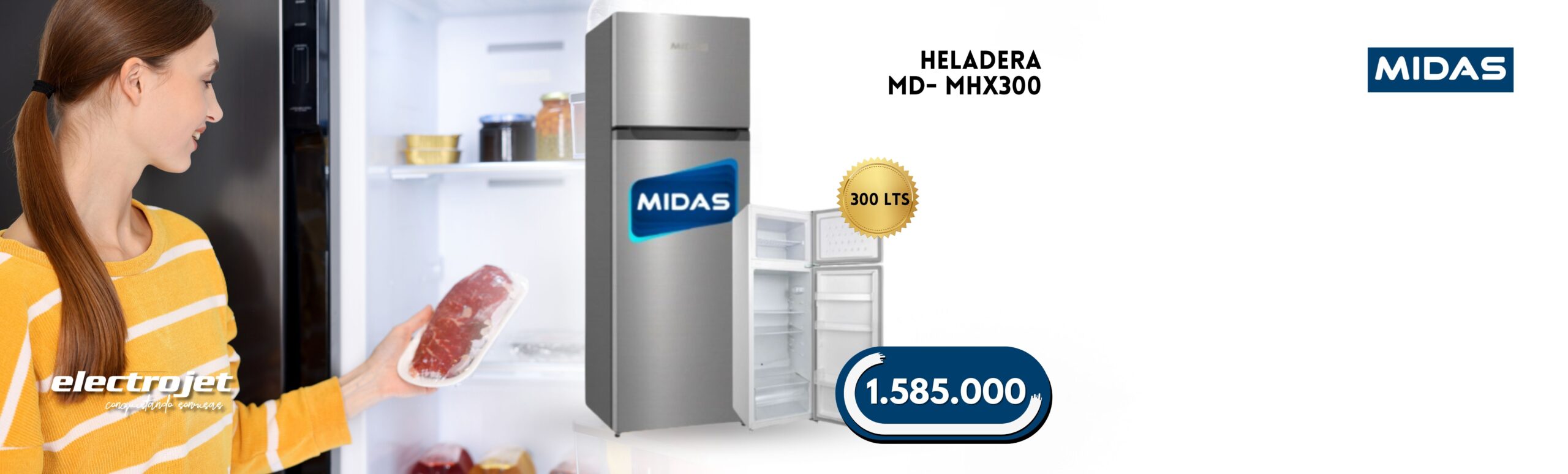 Heladera Midas 300Lts. - Electrojet